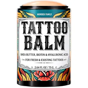Tattoo Balm Stick Aftercare – Healing Ointment Butter for Fresh & Existing Tattoos, Brightener for Old Ink, Shea Butter Biotin Hyaluronic Acid, Color Enhancer Lotion Moisturizer Cream, Travel Size