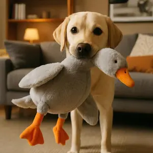 Cute Duck Plush Toy, Soft Durable Material, Perfect Pet Toy, Vibrant Colors, Ideal for Playtime, Kids' Favoritetoy
