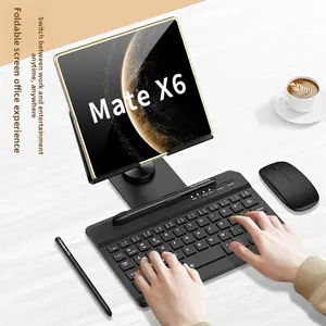 GKK Foldable Screen Rotating Keyboard Stand Universal Adjustable Laptop Tablet Holder for Home Office Desk Ergonomic Mount