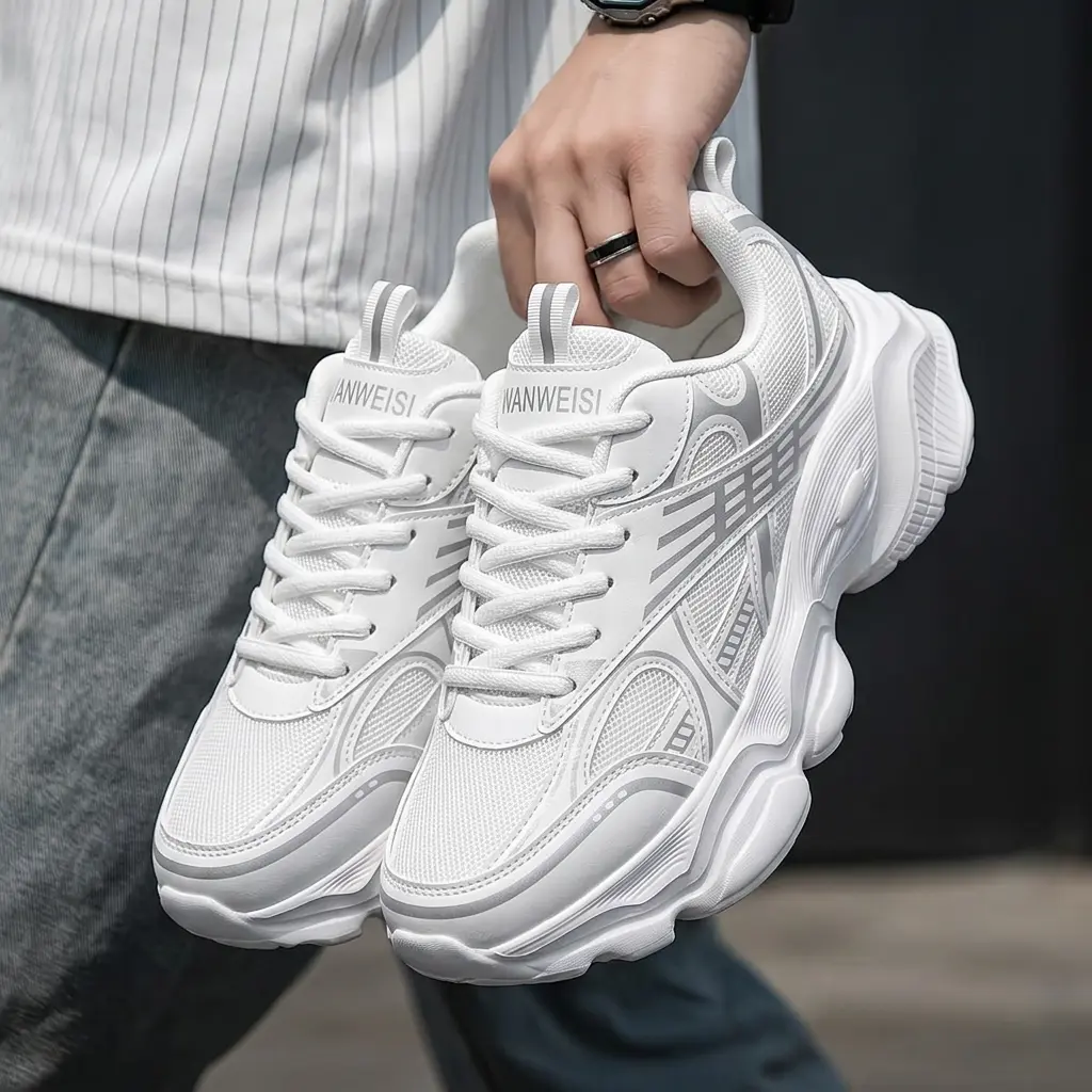 [Sneakers] Men'S Casual Sports Shoes | Fashionable And Comfortable, Geometric Design, Ideal for Outdoor Walking, Running, And Traveling, Low-Top,Soft Comfortable Mens Running Shoe,Lightweight Lace Up Casual Shoes for Men, Suitable for All Seasons