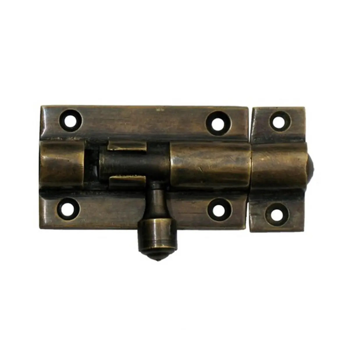 Gado Gado Hardware HSB4010 Small Cylinder Surface Bolt - Hand-Casting, Elegant, Rustic and Beautiful Design for Stately Home Aesthetic Needs, Unique Character