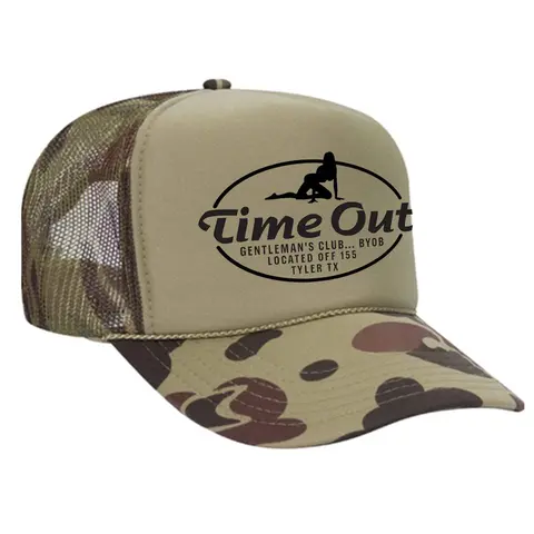 Time Out Gentleman's Club Foam Trucker Hat