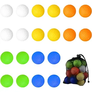 Foam Golf Practice Balls 20 Pack,Realistic Feel and Limited Flight Practice Golf Balls for Backyard,Soft Training Golf Balls for Indoor or Outdoor