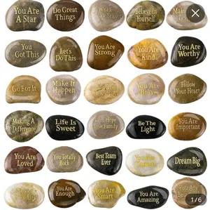 Inspirational Quotes Rock - Assorted Stone Pieces for Positivity and Motivation
