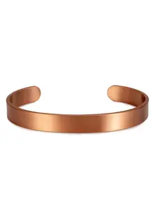 Pure Copper Cuff Bracelet, Adjustable Width 9.5mm, Solid Copper, Large Size, Luxurious Fashion, Simple Design, Unisex Gift, Modern Fashion Accessories