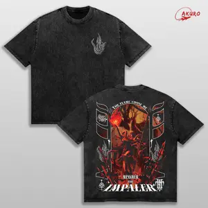 Eldenring Boss Frenzy Flame, Maliketh, Malenia, Radahn, Messmer, Ranni Unisex Street Style Apparel - FromSoftware Collection Game Oversized Washed Seamless Shortsleeve Cotton T-Shirt, Acid-Washed Lightweight Gift for Him