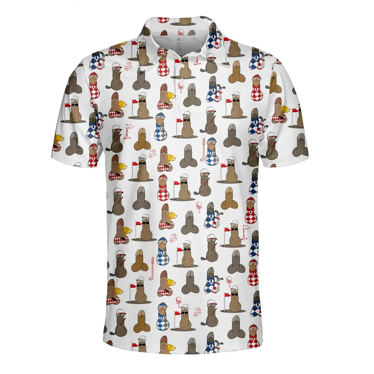 Funny Golf Polo Shirt for Men Women, Golf Button-Up Short Sleeve Shirt, Gift for Golf Lovers, Bachelor Gift, Gag Outfit for Men