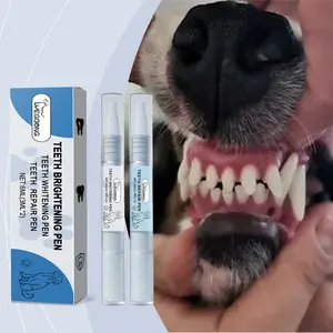 Pet Teeth Whitening Pen Set Pet Teeth Cleaning Removes Tartar and Stains Teeth Repair