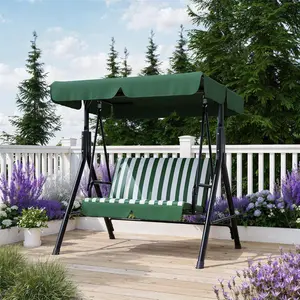 Outdoor Porch Swing with Adjustable Canopy 2-Seat Patio Swing Chair with Stand Heavy Duty Outdoor Swing for Adults Metal Frame Patio Swing for Garden Backyard Poolside,summervibes
