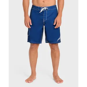 Piped Pro 19" Boardshorts - Dark Denim - Dark Denim