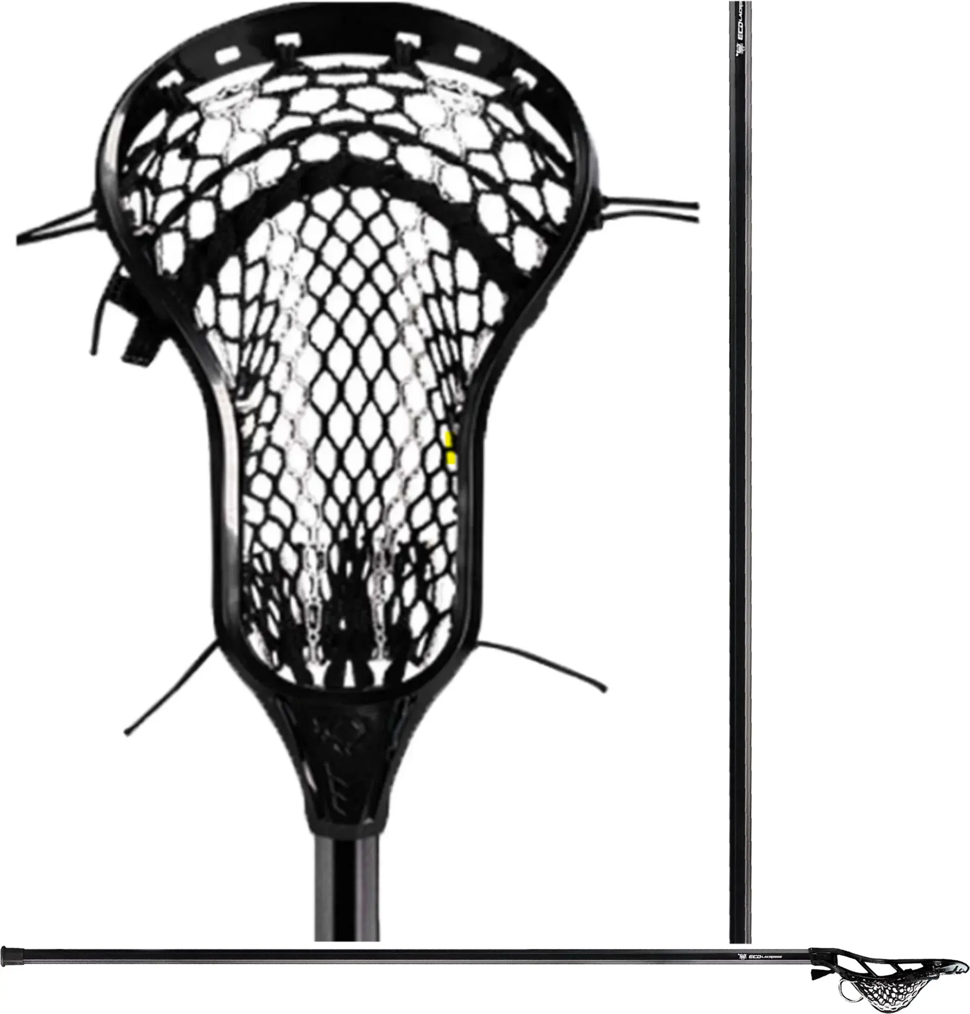 Defensive Complete Lacrosse Stick with Flare Design Head, Professional Pocket, Stiff, Rounded Scoop, and Alloy Shaft for Long-Lasting Durability