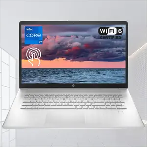 HP Essential Laptop, 17.3" HD+ Touchscreen, 13th Gen Intel Core i7-1355U Processor, up to 64GB RAM, up to 2TB PCIe SSD, Webcam, Fingerprint Reader, Wi-Fi 6, Windows 11 Home, Silver