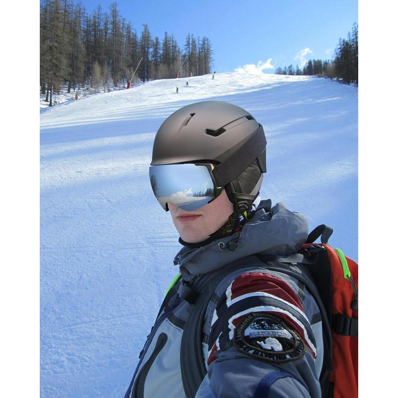 [Multi-Color Options]Adult Snowboard Helmet - Durable PC Shell, EPS Foam & Ventilation System - Unisex Ski Helmet in Matte Black, Gray & White for Men, Women & Youth