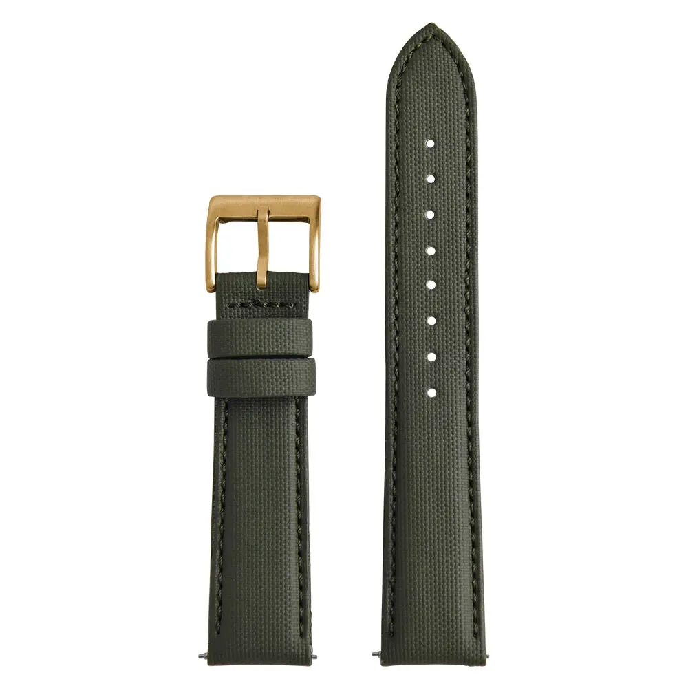 Classic Sailcloth Watch Strap with Quick Release Pin Buckle