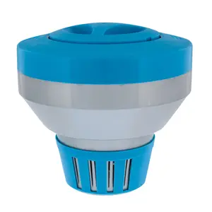 Deluxe Pool Chlorine Floater Dispenser - 3" Tablets, 7" Diameter - Inground & Above Ground Swimming Pools, Large Floating Chlorinator