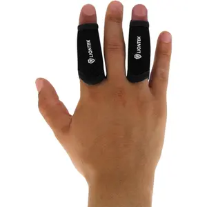 Single Finger Sleeve Pair - Sports Compression Finger Sleeve for BJJ, MMA, Basketball, Weight Lifting, and More