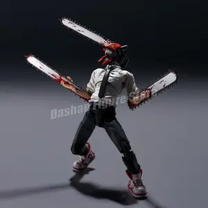 Shf Chainsaw Man Action Figure Denji Figurine PVC Movable Ko Collection Doll Anime 15cm Chainsaw Demon Figures Model Toys Gifts