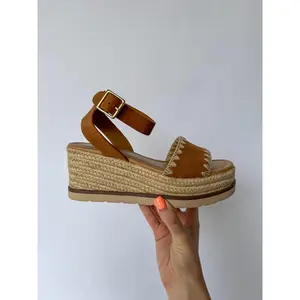 Tessa Tan Platform Wedge Sandal