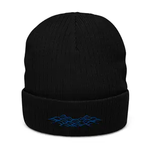 Water Bearer Waves recycled cuffed beanie