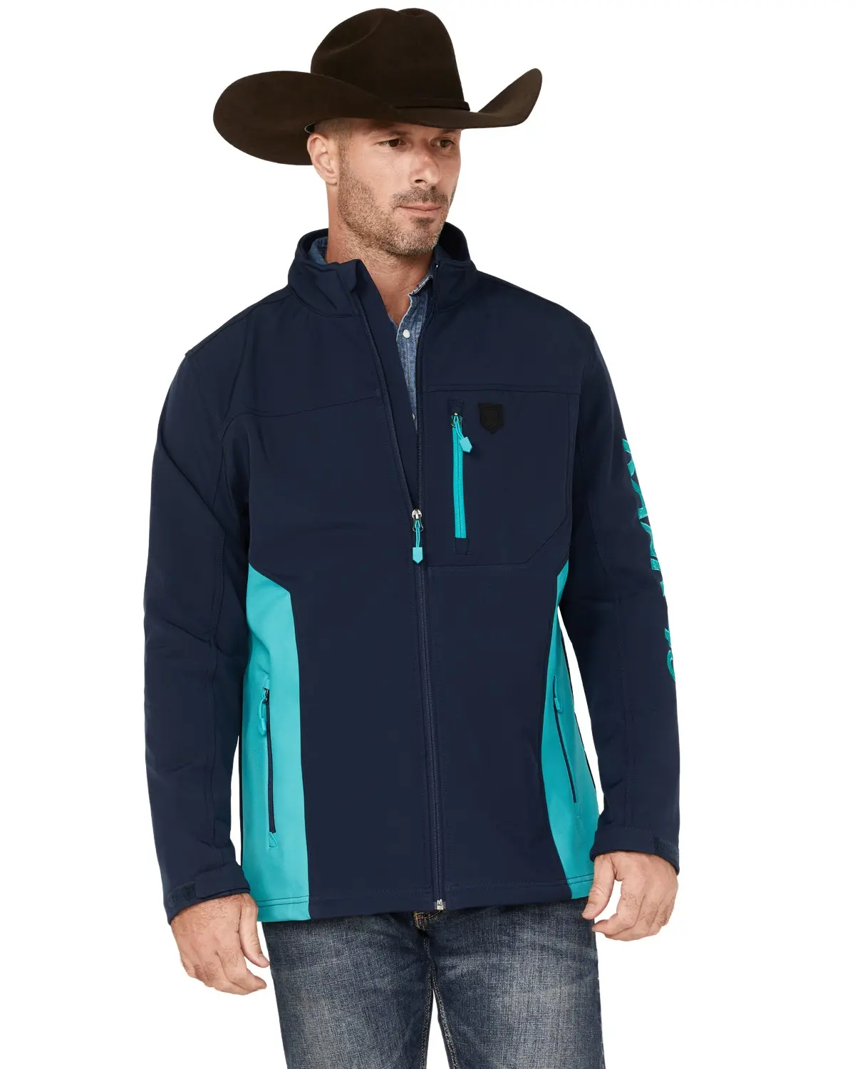Rank 45 Men's 45&Reg; Men'S Stampede Performance Softshell Jacket - Rmfa22o21-Blu