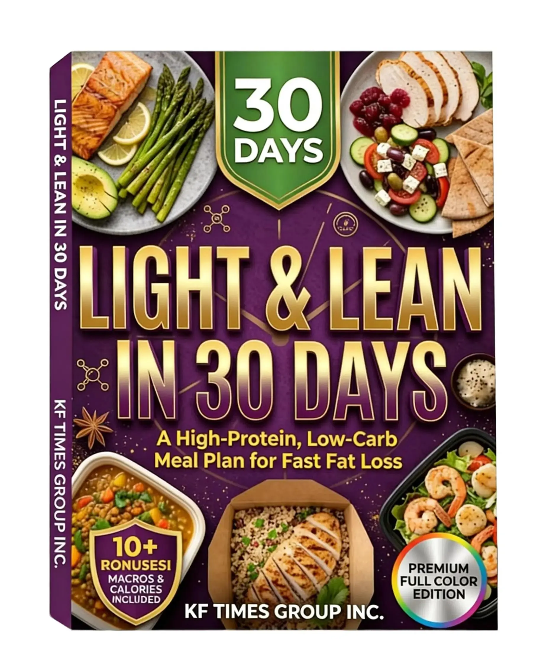 English Hardcover Regular Edition Book by Emily Carter - 30-Day Light & Lean Focus Guide, 190pp, Easy Integration Tips for Health & Fitness Enthusiasts