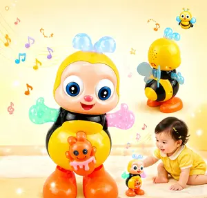 Dancing Bee Toy with Music & LED Lights  Abejita Chiquitita Interactive Walking Toy for  Boys Girls Juguete de Abeja Bailarina para Niños Thanksgiving and Christmas gift toys