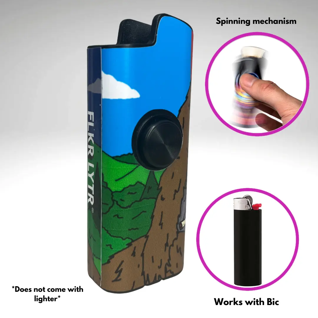 FLKR LYTR Sassy Sasquatch Fidget Spinning Lighter Case Matte