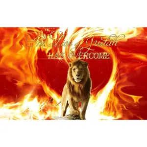Lion of Judah Silk Worship Flag: Christian Dance Banner