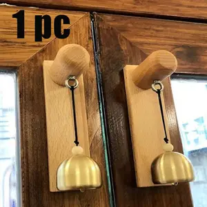 Vintage Wooden Door Bell Decor, Rustic Farmhouse Style, Home Office Shop Entrance Decoration, Easter Home Decor, Romantic Entry Hint