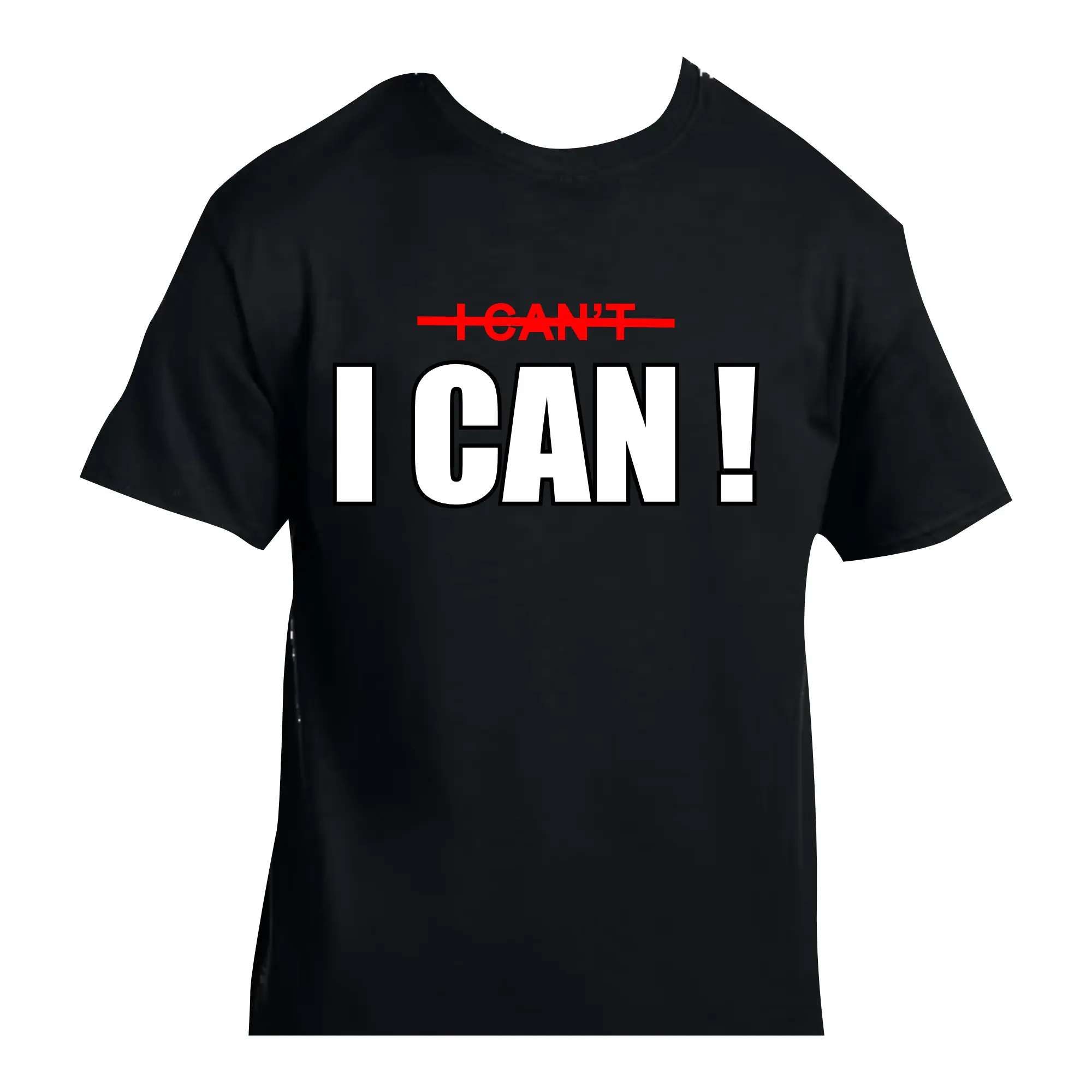 Gildan Men's "Can't I Can" Humorous Graphic T-Shirt, Short-Sleeve Wicking Polyester Performance Top, Snag Resistant, Chuckles, Casual Wear, 100% Polyester Jersey Knit, Tshirt, Shortsleeve, Menswear, Round Neck, Graphic T Shirts, Clothes, 5/8″ Sleeves
