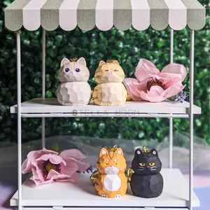 Meow Cat Keychain, Cute Orange Feline Key Chain Ring Accessory, Kawaii Tabby Neko Bag Charm, Paw Print Wristlet, Yellow Animal, Black Cat cute keychain