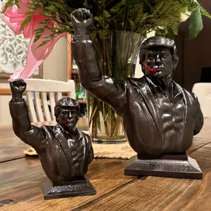 Donald Trump Bust 45th American President Sculpture - Traditional Home Decor, Plastic, Trump Collectible