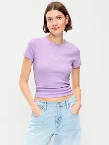 Old Navy Women's Logo-Graphic Snug T-Shirt