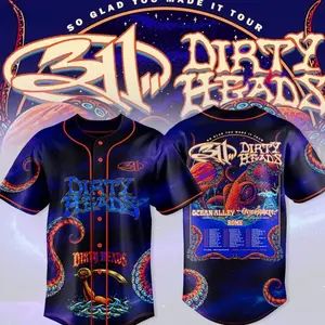 311 x Dirty Heads So Glad You Made It Tour 2026 Baseball Jersey – Official Band Merch Music Fan Shirt Streetwear Concert Outfit