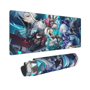 Power Up Your Desk with Genshin Impact Mouse Pad – 11.8x31.5 in Oversized Non-Slip Gaming Mat