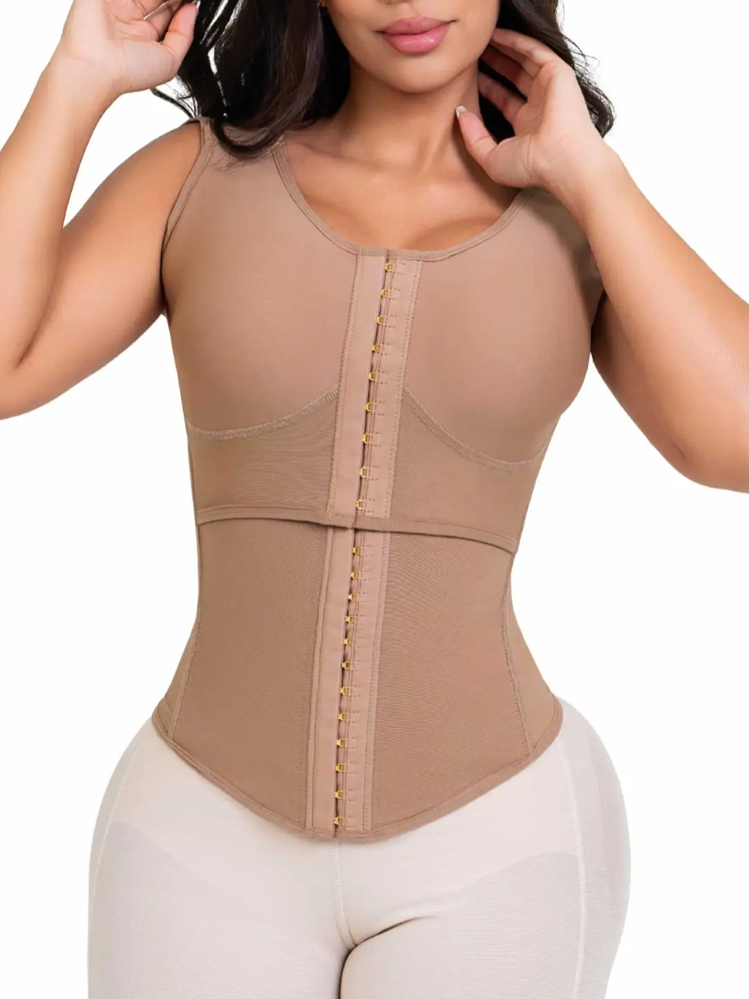 Chaleco Moldeador SMI2028 Cocoa con Brasier Integrado