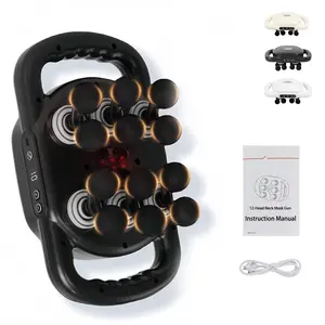 All-in-One Deep Tissue Massage Gun for Home Use - Adjustable Modes for Effective Pain Relief, Wide Coverage Heads for Back, Legs & Arms, Simple Silent Operation,Ideal Gifts for Men/Women/Mum/Dad portable handheld muscle massager