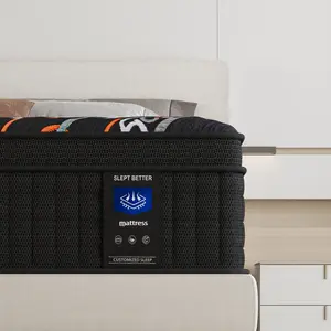 【Mrh】10/12/14 Inch Twin, Full, Queen, King Mattress Memory Foam And Spring, Hybrid Mattress Medium Firm, Lumbar Support, For Home Room Hotel,Boxed Halloween Christmas Gift Furniture Ergonomic queen size mattress Interior Modern queen size mattress