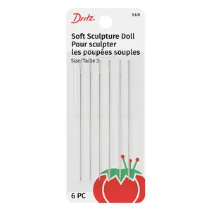 Doll Hand Needles, Size 3, 6 pc