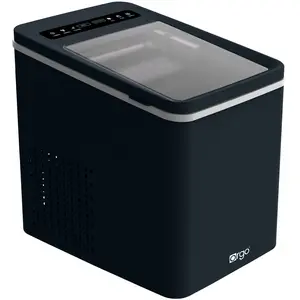 Orgo The Maverick Countertop Ice Maker, Makes 23 lbs. in 24 hours, Bullet Shaped In 2 Sizes, Ice Maker Ready In 6-8 Minutes, LED Control Panel, Self-Cleaning, Includes Scoop, TMT4653, Black
