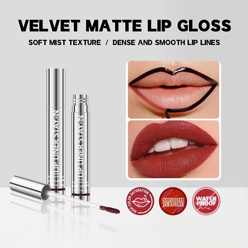 Tear-Off Matte Lip Stain Tattoo Dyed Lip Tint Peel-Off Liquid Lipstick Waterproof Lasting No Fading Lip Gloss #1 Glossy Cosmetic Makeup
