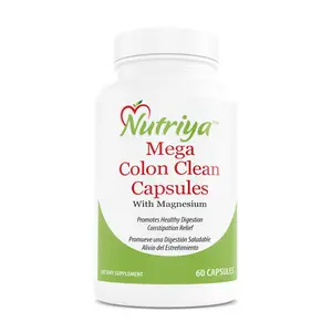 Mega Colon Clean with Magnesium - Supports healthy bowel movements Dietary Healthcare Fiber  Probiotic Supplement