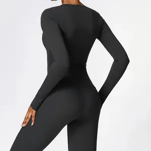 Amelie - Seamless Long-sleeved sculpting tee