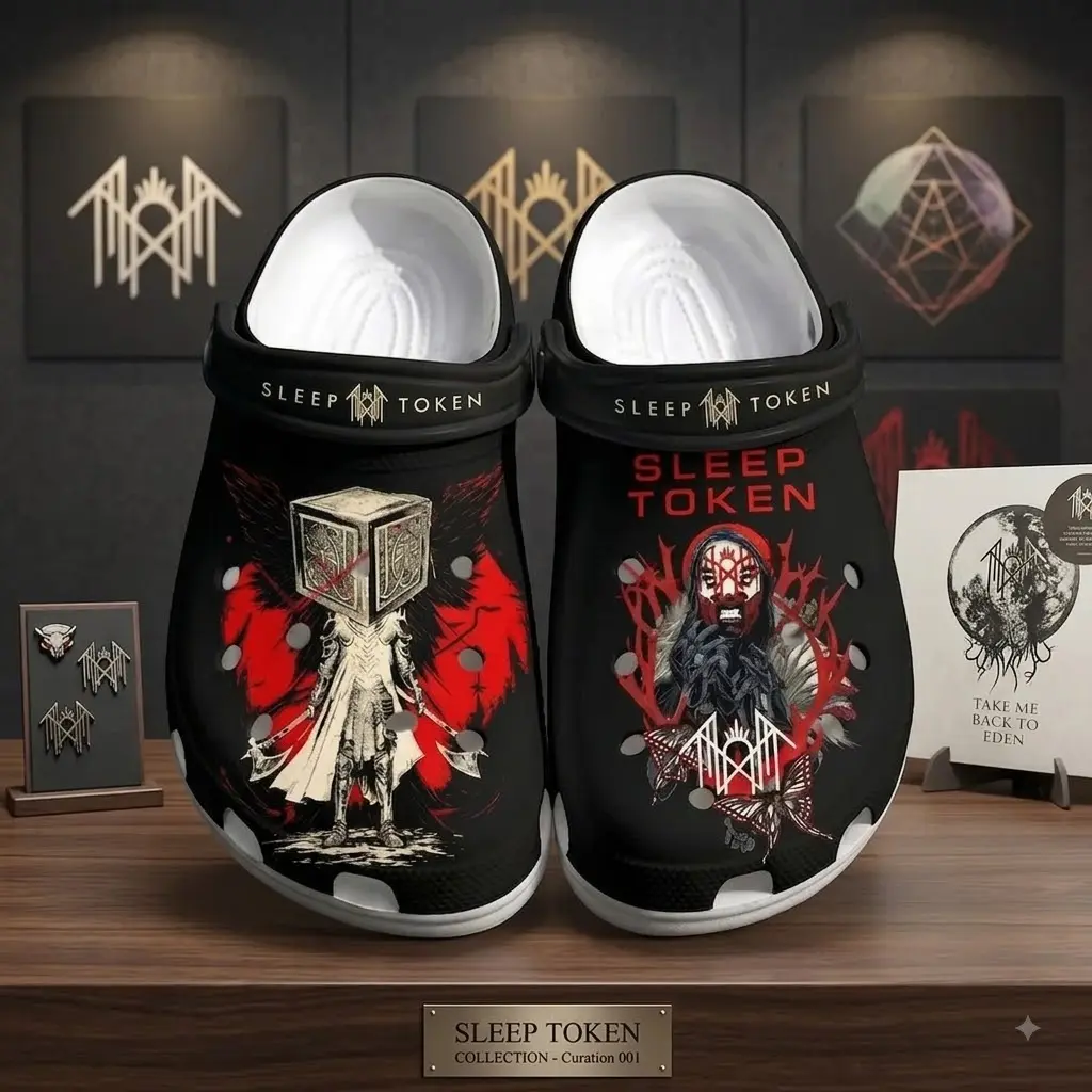 SleepTok Unique Graphic Clogs, Comfortable Garden Footwear, Unisex Casual Slip On Shoes