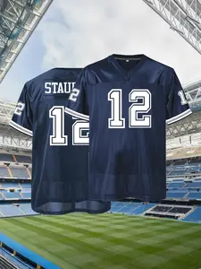 Men's American Football Jersey Breathable & Embroidered, Dallas #88 V-Neck, Short Sleeve, Loose Fit for Casual, Streetwear & Sports Activities, Jersey Shirts