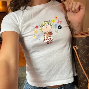 [Sale Up To 50%] 2000s Cartoon Nostalgia Shirt - Kids TV Show Retro Tee, Graphic Charlie and Lola Y2k Baby Tee, Graphic Cartoon Shirt, 90s Style Cartoon
