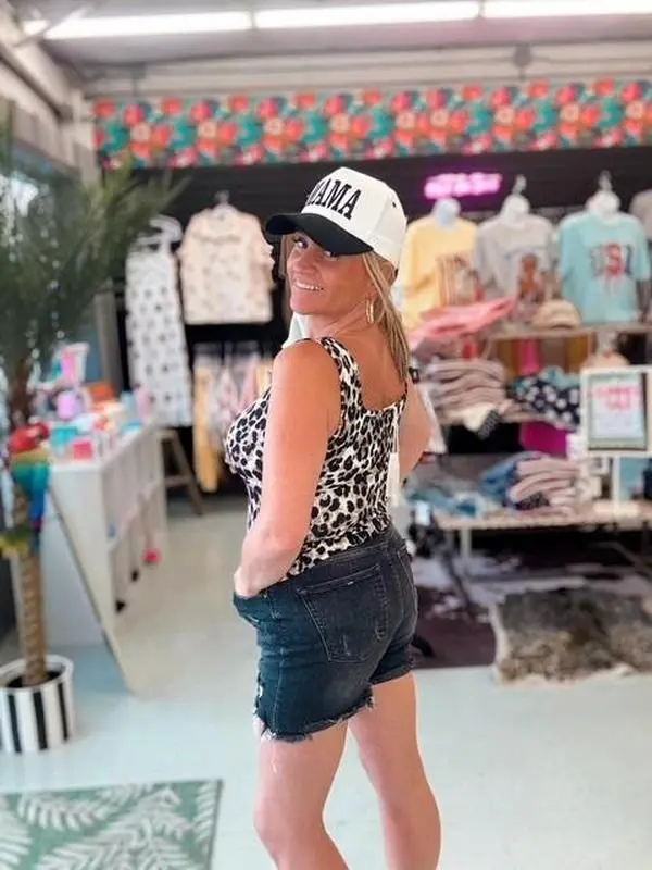 Cheetah Leopard Ribbed Tank Top