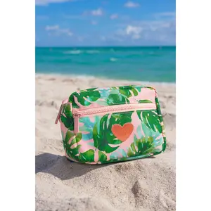 Floral Cosmetic Bag - Palm
