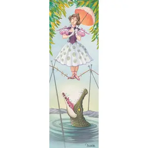 Haunted Mansion Walt Disney Fine Art Michelle St. Laurent Signed Limited Edition of 25 Print on Canvas - The Tightrope Walker - PREMIERE ED