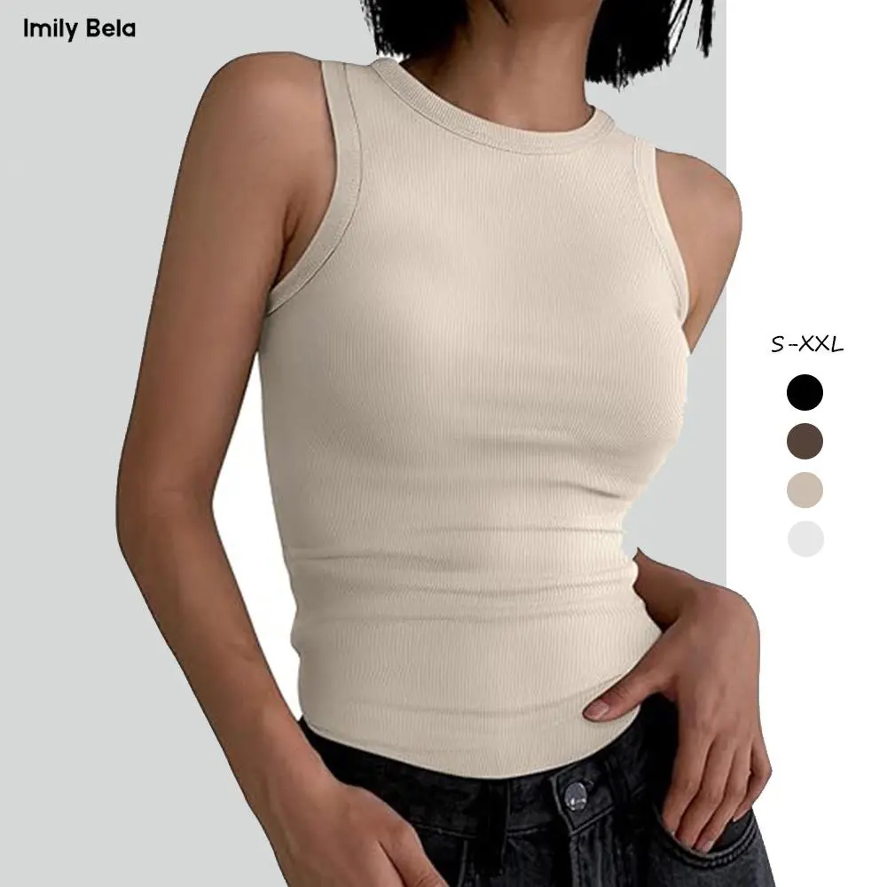 Imily Bela Women's Basic Tanks: New style, 2026 new arrival, popular item, comfortable and simple,Sleeveless Tops